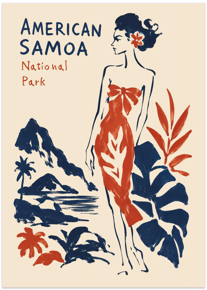 American Samoa Tropical Beauty - Art Print by Patryk Krygowski