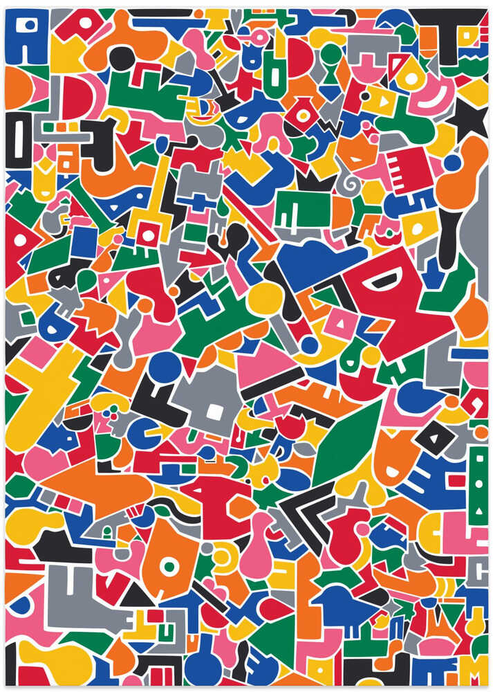 Vibrant Abstract Pattern - Art Print by Matthew Griffiths