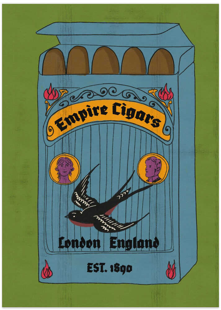 Vintage London Cigar Box - Art Print by Nicholas