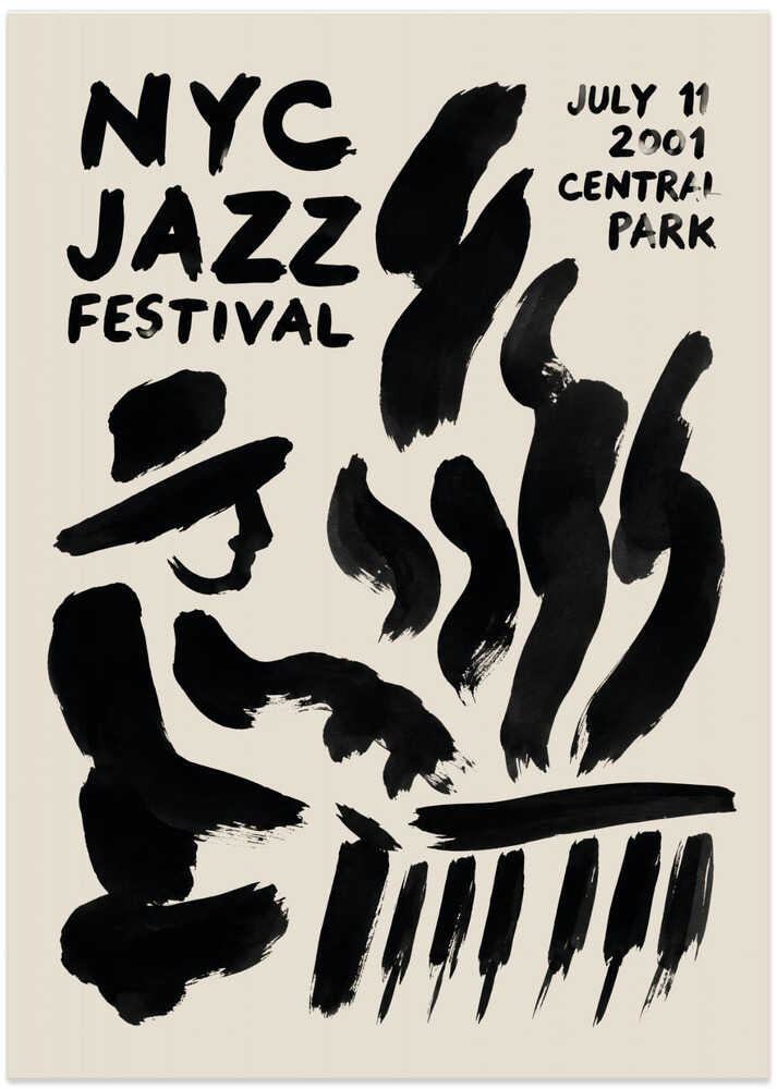 Abstract Jazz Musician - Art Print by Patryk Krygowski