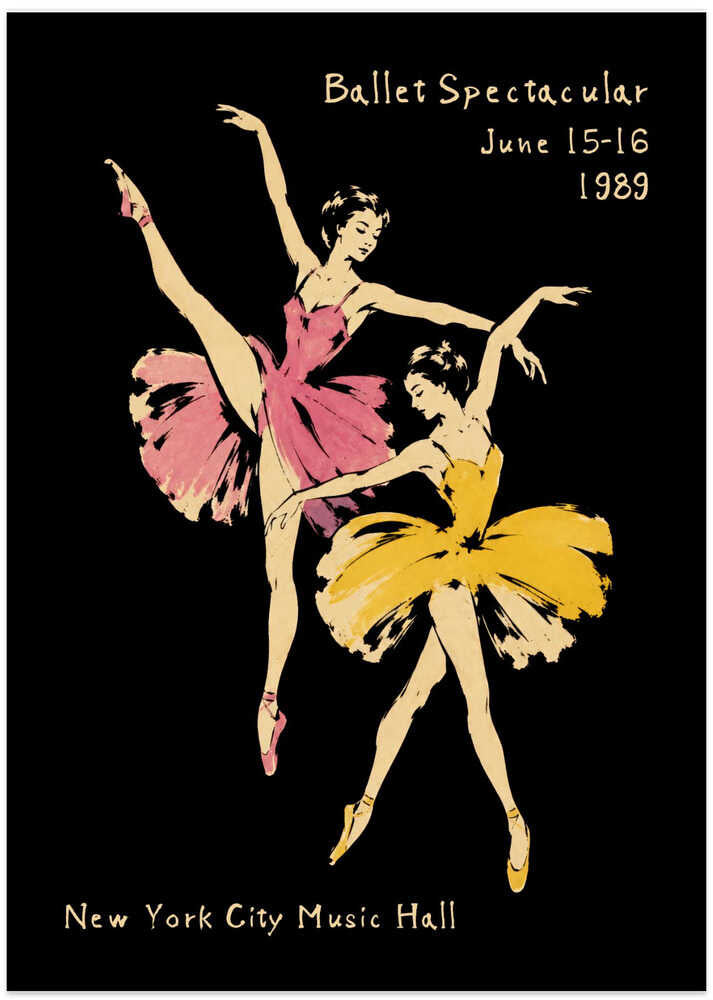 Elegant Ballet Dancers - Art Print by Patryk Krygowski