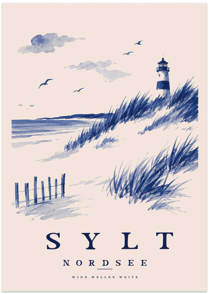 Coastal Lighthouse View - Art Print by Treechild