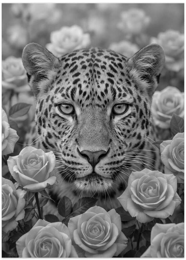 Majestic Leopard Roses - Art Print by Andreas Magnusson