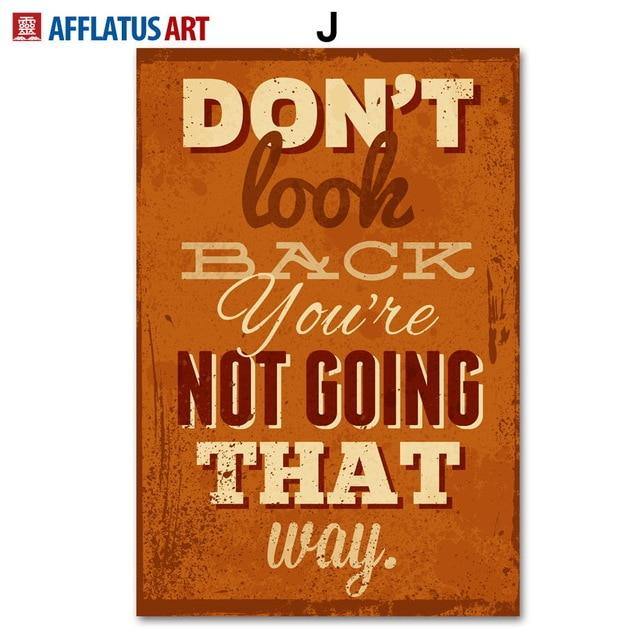 MOTIVATIONAL QUOTES: Typography Canvas Art Posters - Pimlico Prints