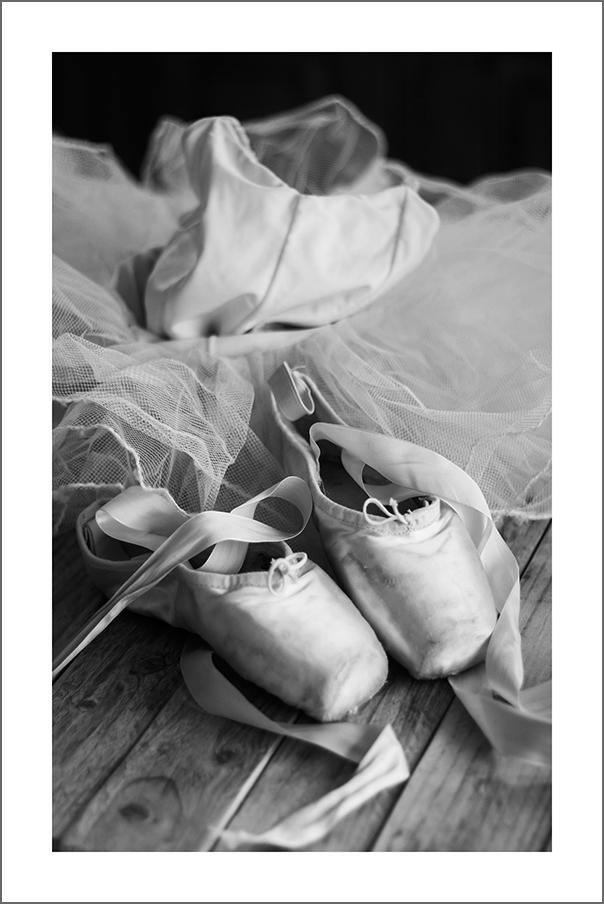 IMPRESSION DE CHAUSSURES DE BALLET: Art de photo de chaussons de ballerine