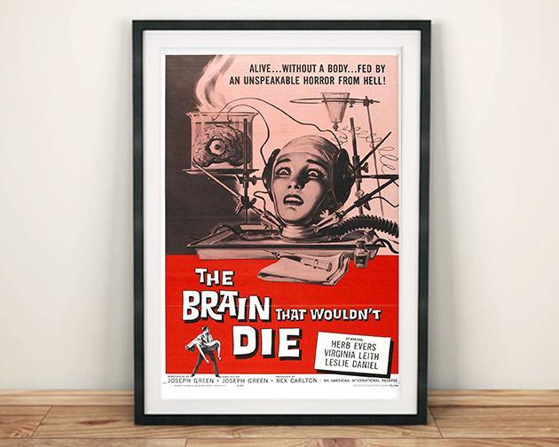 B-MOVIE CINEMA POSTER: The Brain that Wouldn't Die Print – Pimlico Prints