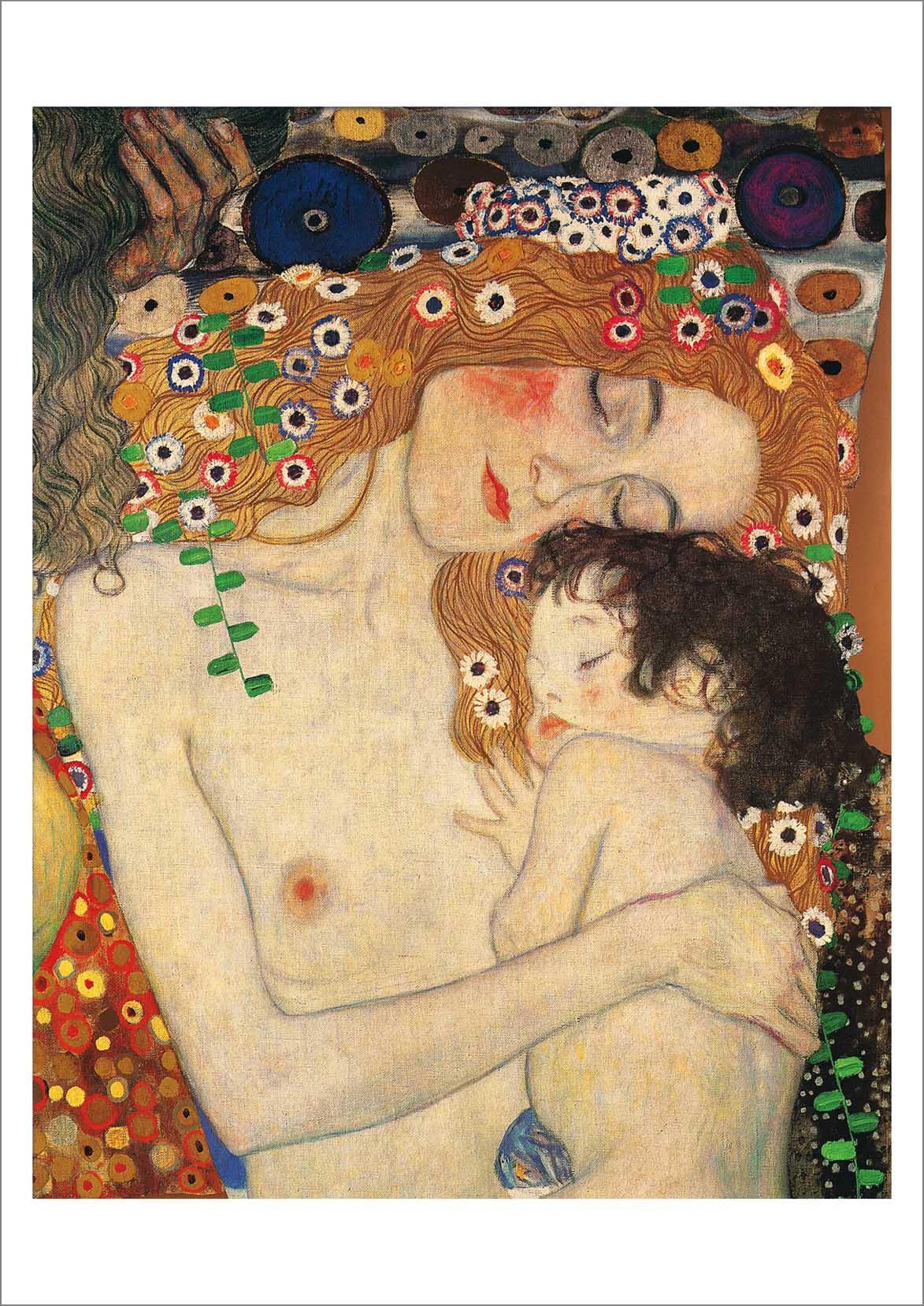 Klimt stampa su tela. Arte madre e figlio, opera d'arte gustav Klimt,  pittura madre e figlio, Klimt Mother Art -  Italia