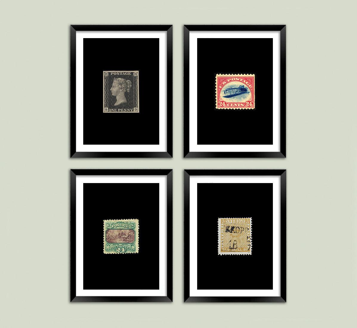 POSTAGE STAMP PRINTS Stamp Collector Philately Art