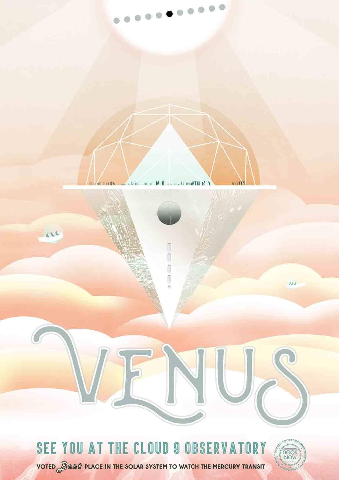 VENUS POSTER: NASA 'Visions of the Future' Space Print - Pimlico Prints