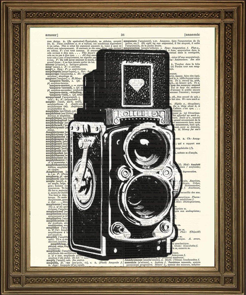 ANTIQUE CAMERA PRINT: Vintage Photography Dictionary Art - Pimlico Prints
