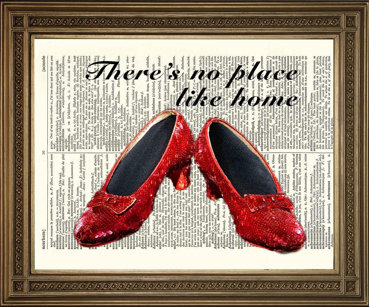 DOROTHY RUBY SLIPPERS: Wizard of Oz Dictionary Art Print - Pimlico Prints