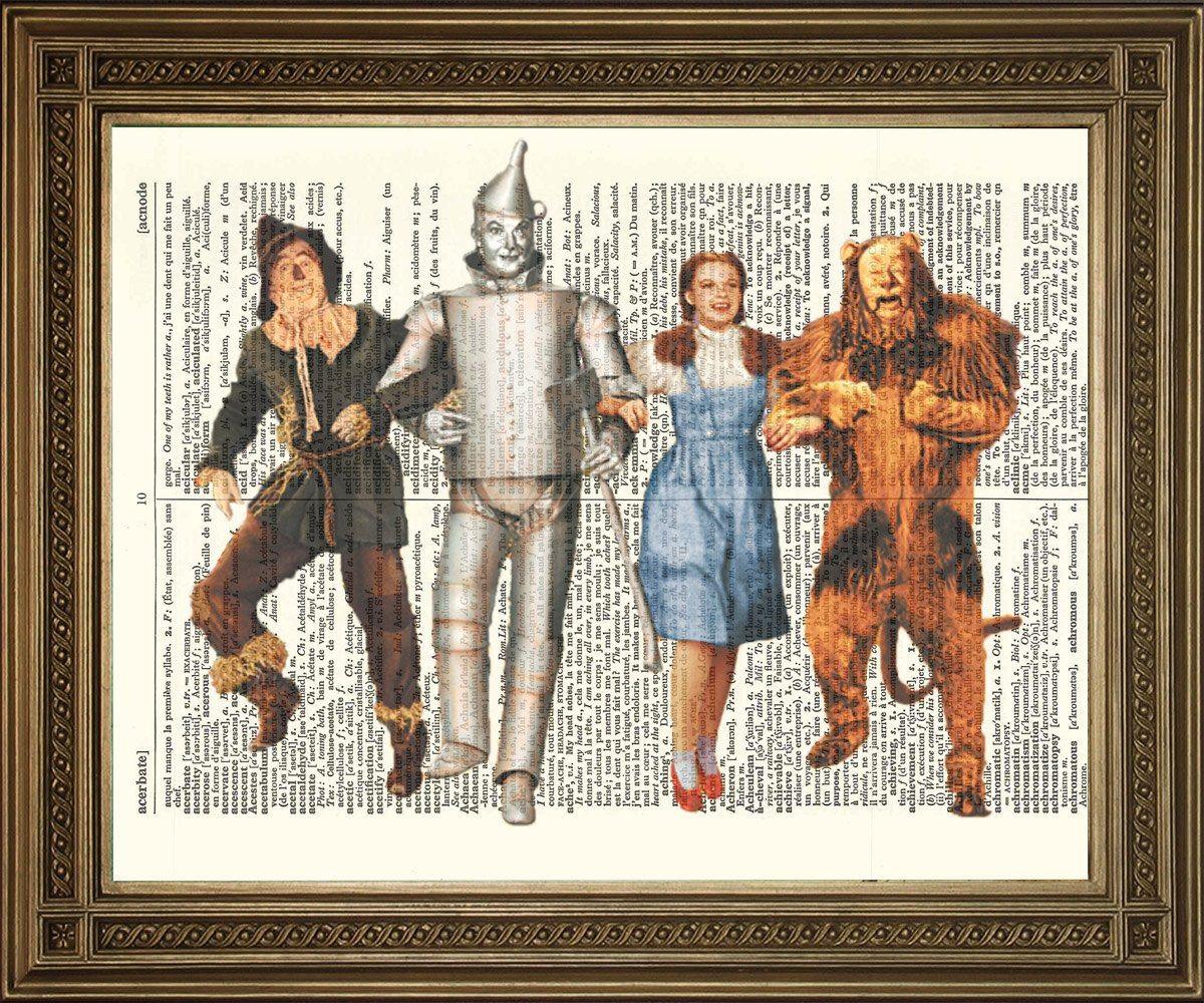 WIZARD OF OZ: Vintage Dictionary Print Artwork - Pimlico Prints