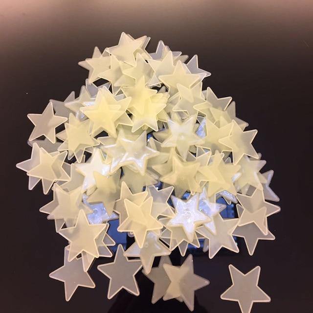 LUMINOUS STARS: Bedroom Star Stickers that Glow in the Dark - Pimlico Prints