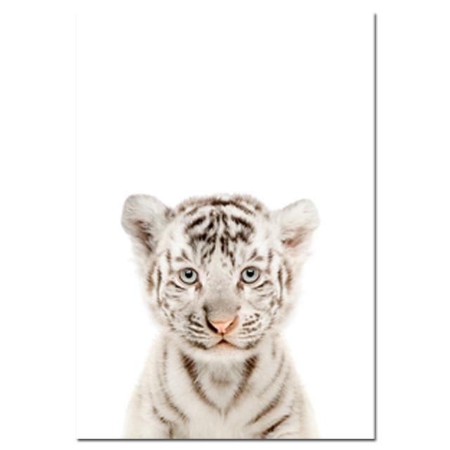 BABY ANIMAL ART: Tiger, Leopard, Panda, Koala, Child's Bedroom Prints - Pimlico Prints