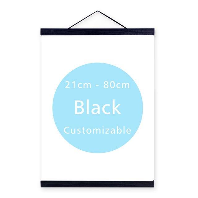 WOODEN POSTER HANGERS: Magnetic Bars to Display Art Prints - Pimlico Prints