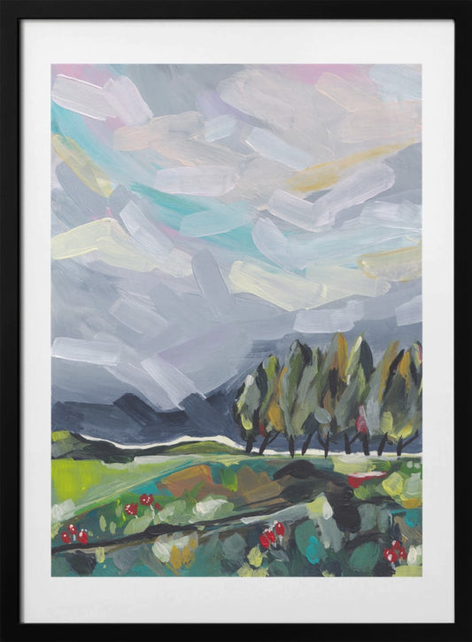 Colorful Abstract Landscape - Art Print by Dirkie Nell