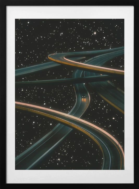 Driving Alone Thinking of You - Art Print by Taudalpoi