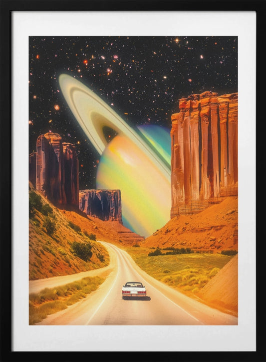 Road Trip to the Rings of Infinity - Art Print by Taudalpoi