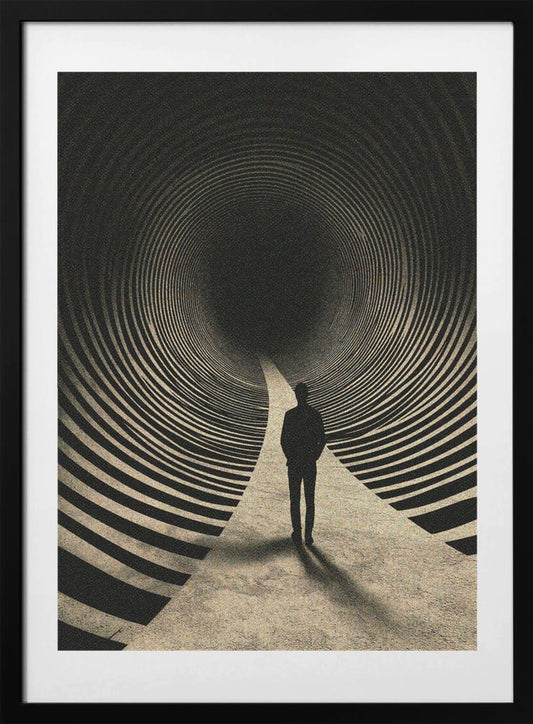Opart Tunnel - Art Print by Taudalpoi