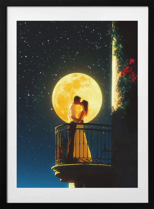 Love Under the Moon - Art Print by Taudalpoi