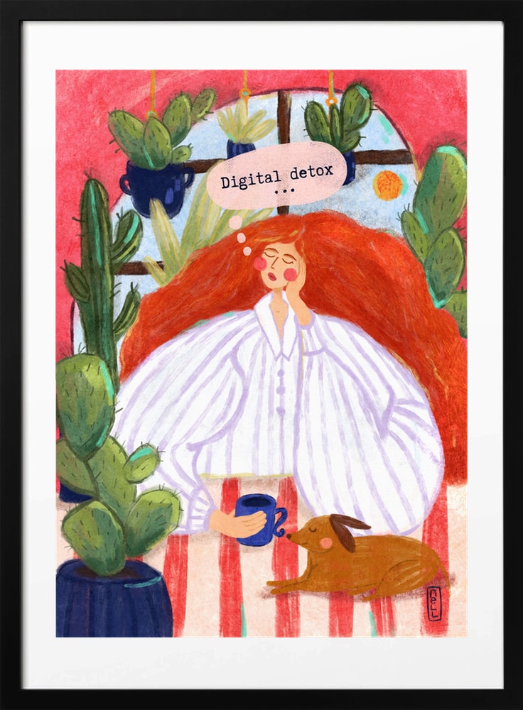 Digital Detox Morning - Art Print by Dirkie Nell