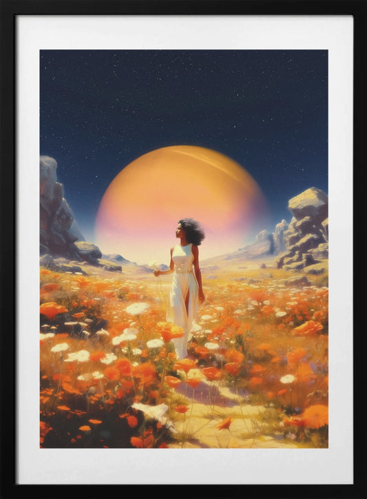 Cosmic Flower Fields - Art Print by Taudalpoi