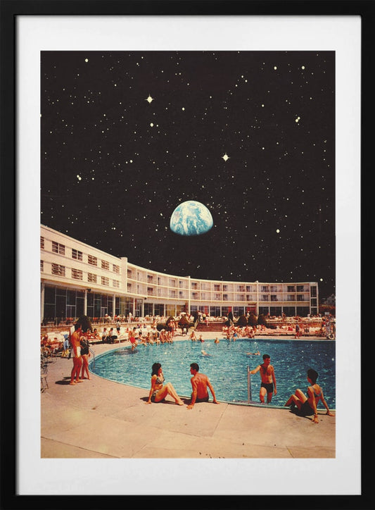 Lunar Pool - Art Print by Taudalpoi