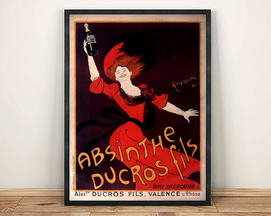 ABSINTHE POSTER: Vintage Ducros Fils Drink Art Print