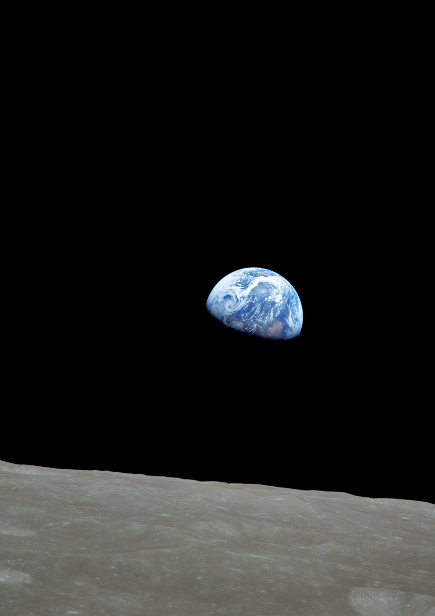 EARTHRISE PHOTO: Apollo 8 Space Art Poster