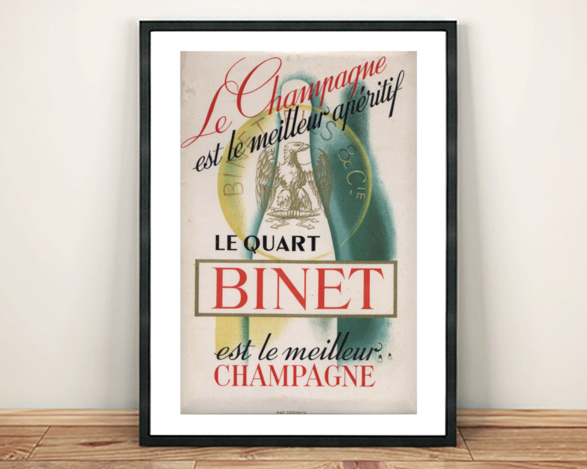 Binet champagne poster