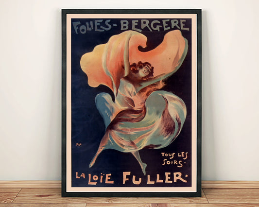 FOLIES BERGÈRE POSTER: La Loie Fuller Advertisement Print