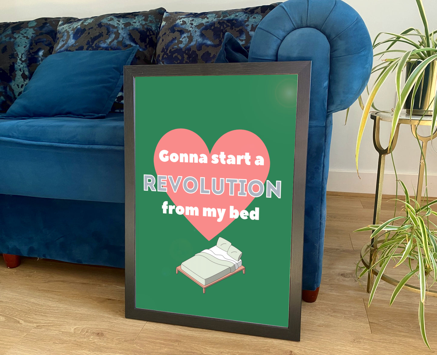 REVOLUTION POSTER: Oasis Indie Music Lyrics Art Print