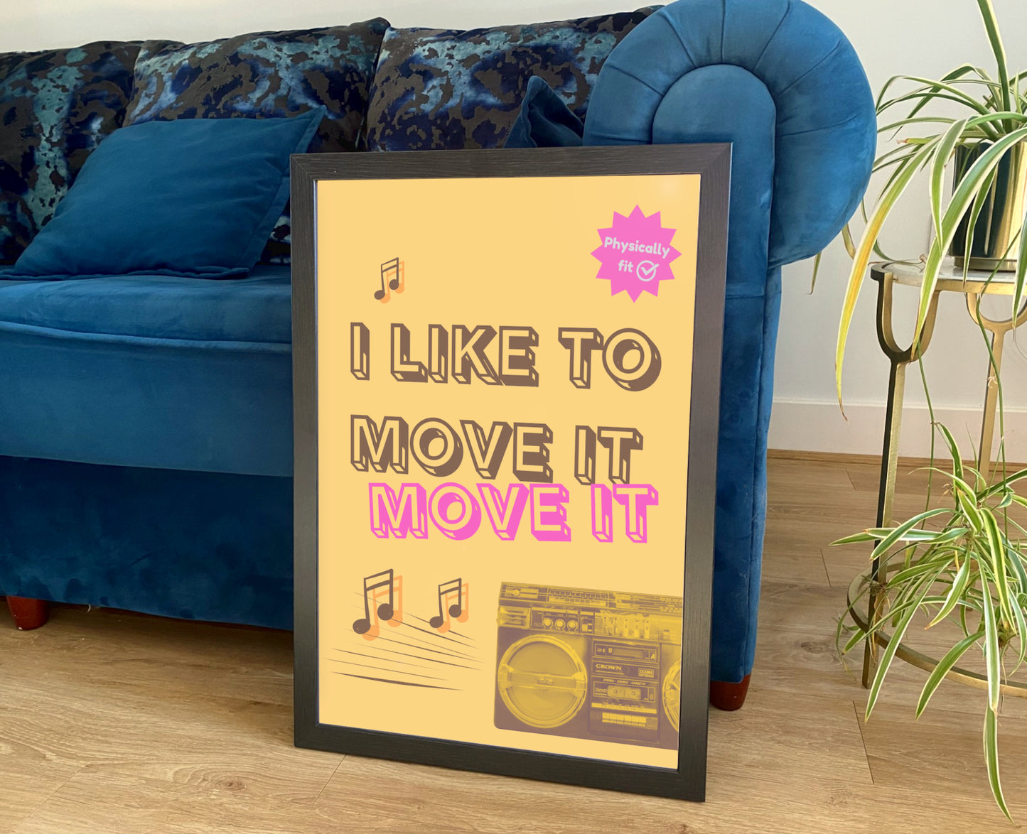 DANCE POSTER: I Like to Move It, Movie Song Lyric Art Print