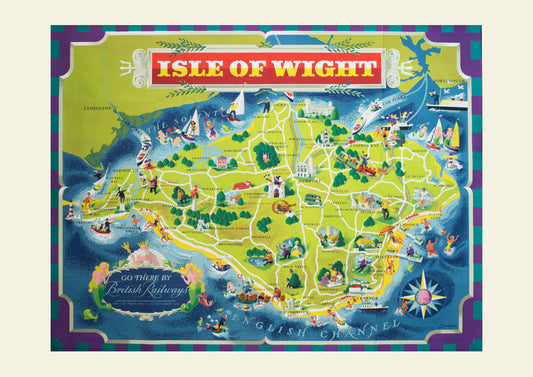 ISLE OF WIGHT POSTER: Vintage British Railways Art Print