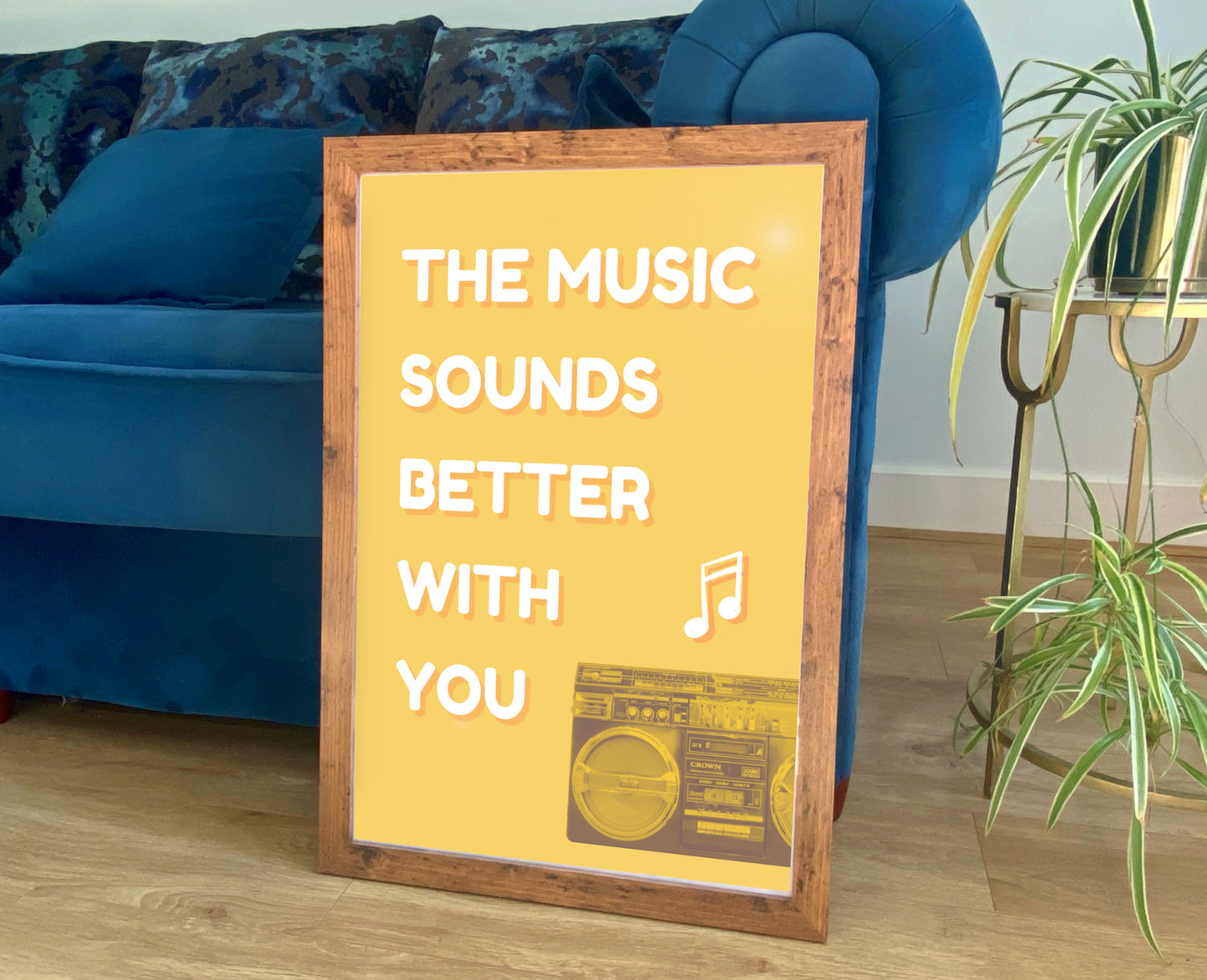 DANCE MUSIC POSTER: Sounds Better WIth You Stardust Lyric Art Print