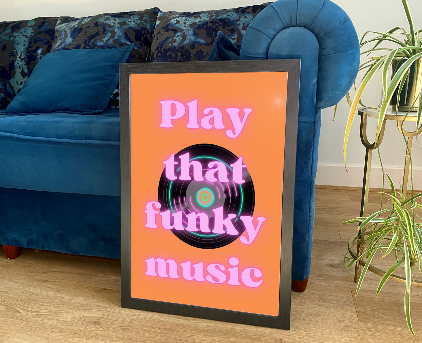 DISCO POSTER: Play That Funky Music, Dance Lyric Print