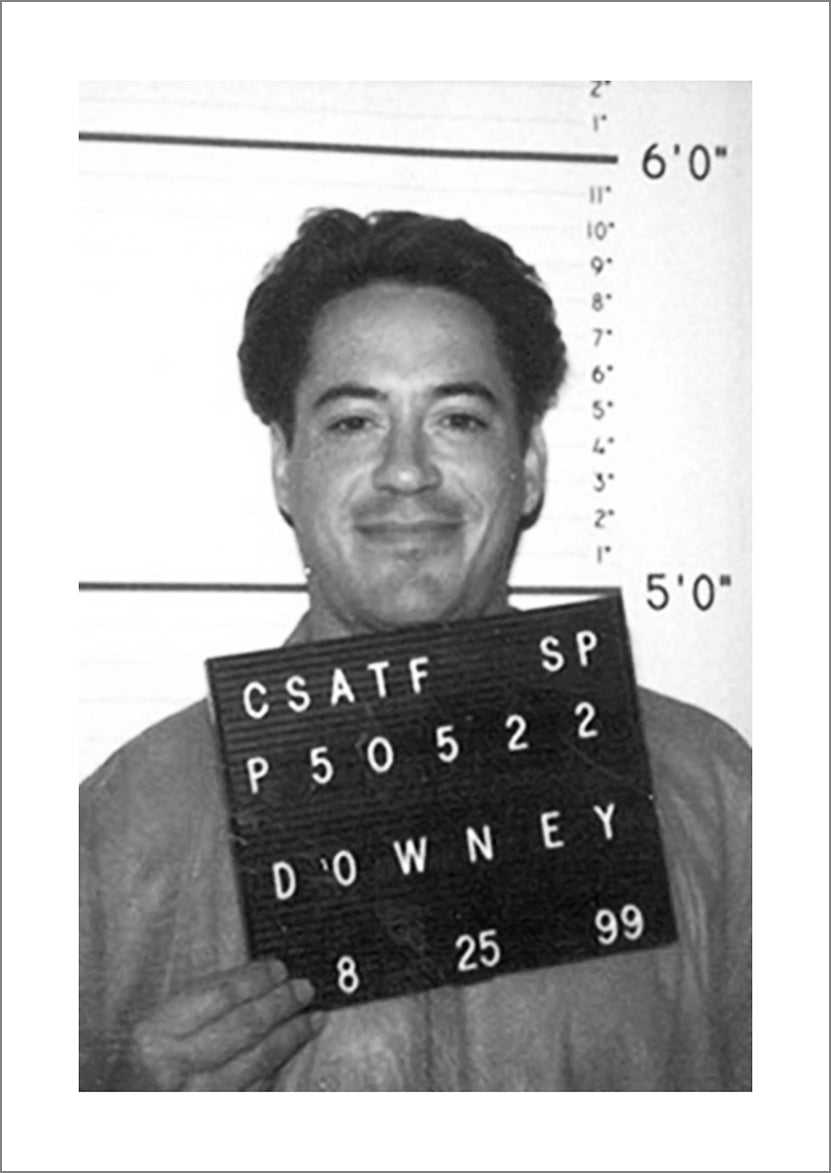 CELEBRITY MUGSHOTS: Poster Art Prints of Famous Felons Arrested by Police