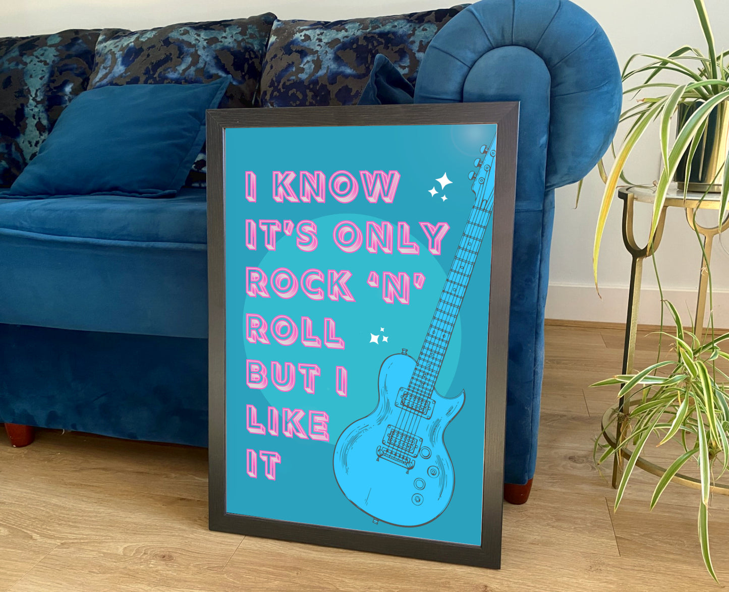 ROCK 'N' ROLL POSTER: Rolling Stones Song Lyric Music Art Print