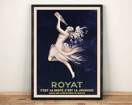 ROYAT POSTER: Vintage Water Drink Advertisement Art Print