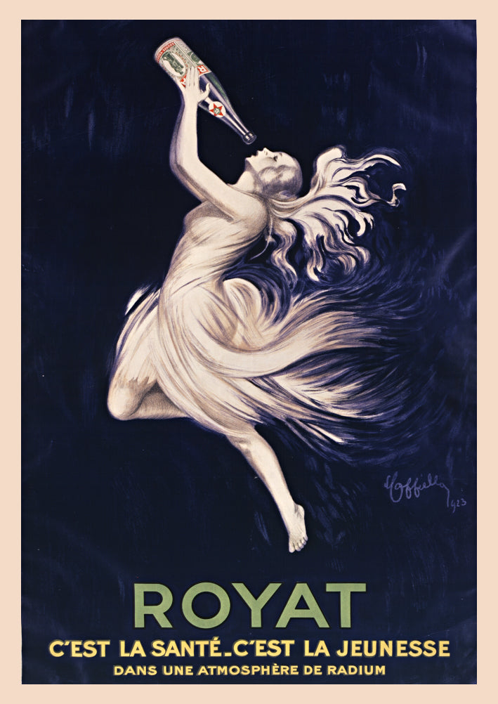 ROYAT POSTER: Vintage Water Drink Advertisement Art Print