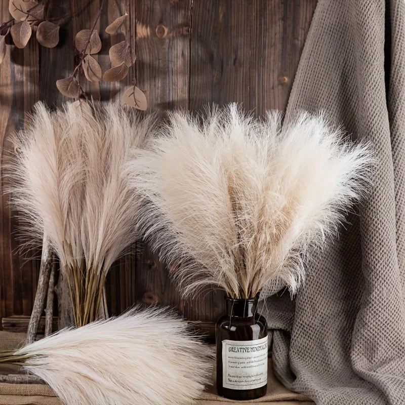 Faux Pampas Grass: 10 Pieces for Vases and Boho Room Decor