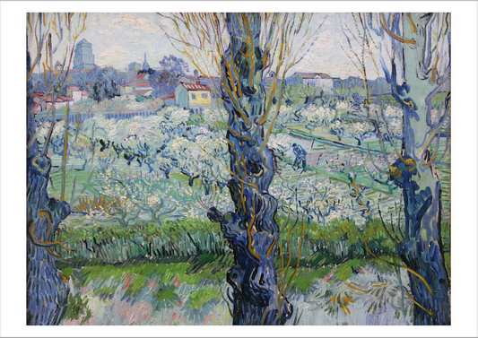 VAN GOGH PRINT: View of Arles, Flowering Orchards, 1889, Fine Art Print