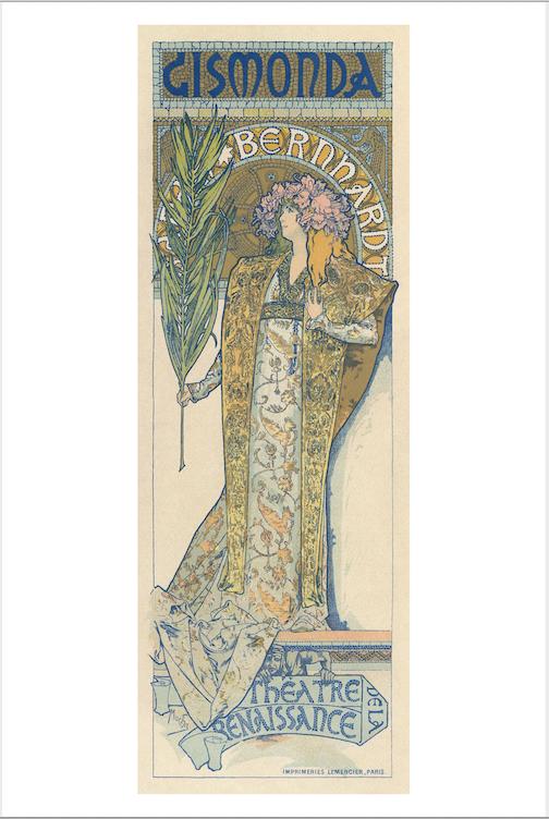 THEATRE POSTERS: Gismonda and La Dame aux Camelias Art Prints by Mucha