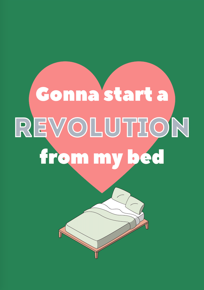 REVOLUTION POSTER: Oasis Indie Music Lyrics Art Print