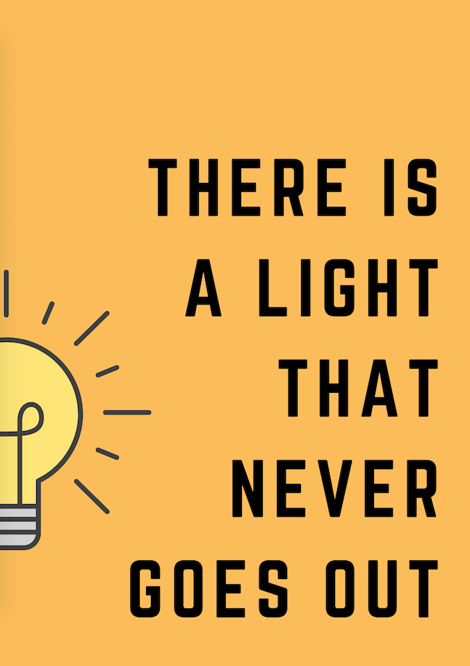 SMITHS SONG POSTER: There is a Light that Never Goes Out Music Lyric Art Print