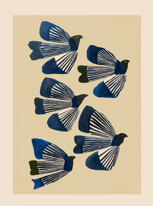 BIRDS IN FLIGHT - Art Print by Branka Kodžoman