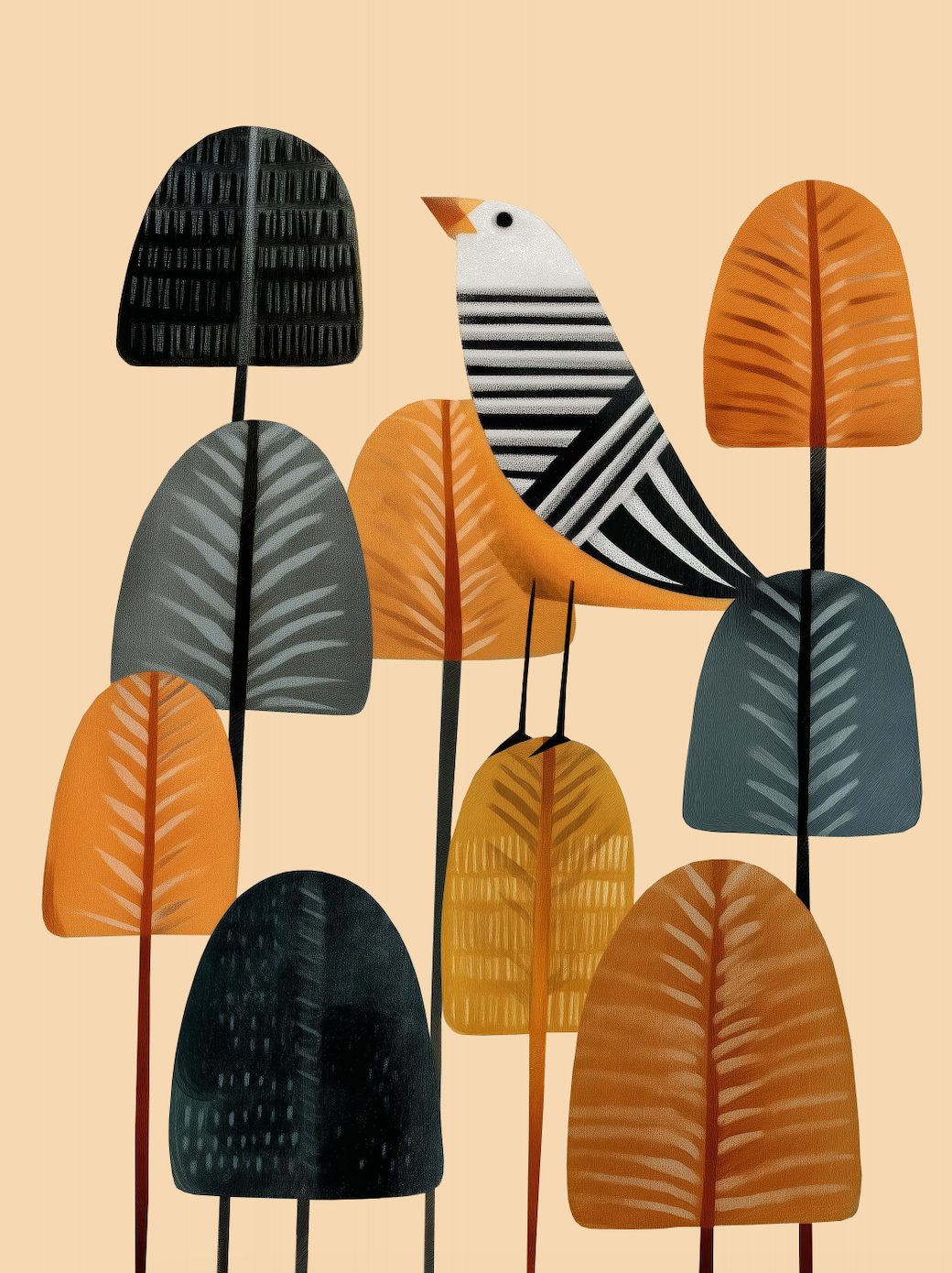 SONG IN THE AUTUMN - Art Print by Branka Kodžoman