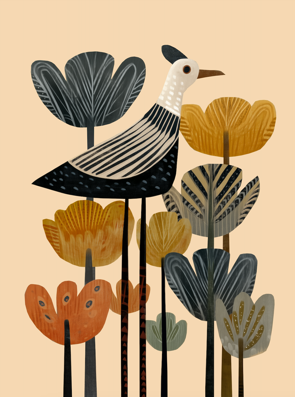 THE BLOOMING BIRD - Art Print by Branka Kodžoman