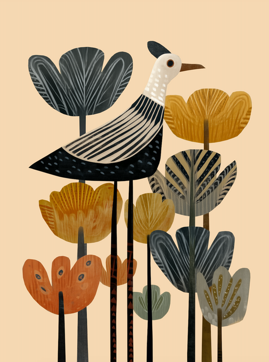 THE BLOOMING BIRD - Art Print by Branka Kodžoman