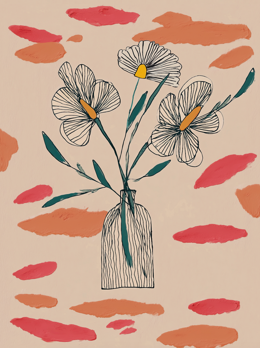 PETALS IN THE AFTERNOON - Art Print by Branka Kodžoman